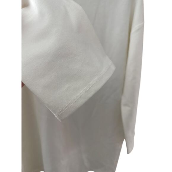 Emerson Fry Edie Turtleneck Ponte Stretch Mini Dress in Ivory Size Large - Picture 11 of 13